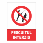 indicator pescuitul interzis