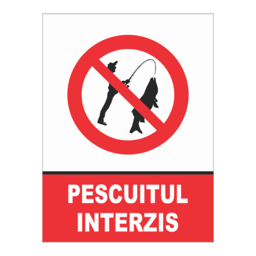 indicator pescuitul interzis
