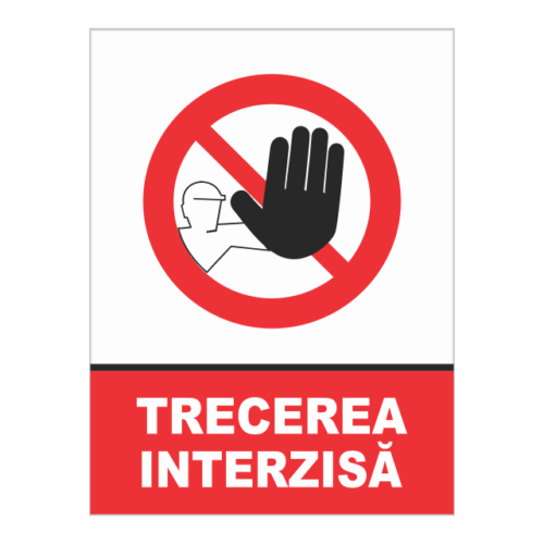 indicator trecerea interzisa
